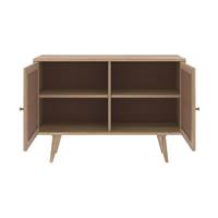 Rinto buffet 2 portes cannage et bois de manguier
