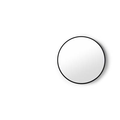 Bex miroir rond verni noir ø55