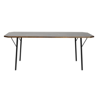 Naya table à manger 200x90cm en bois de manguier multicolore et métal