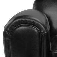 Westfild fauteuil noir en croute de cuir enduite