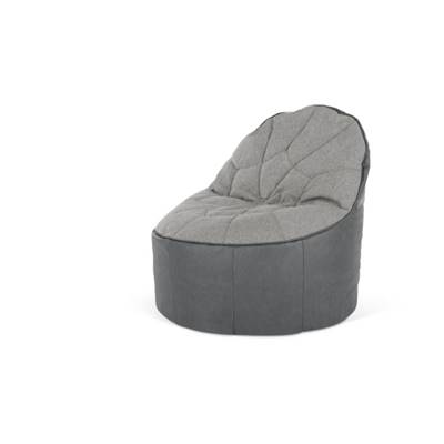 Neeve fauteuil pouf gris