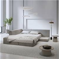 Dorapan canapé d'angle gauche convertible lit en velours gris clair