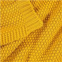 Rio plaid maille tricotée jaune 120x150