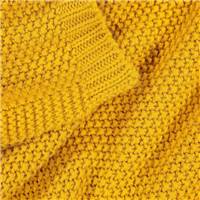 Rio plaid maille tricotée jaune 120x150