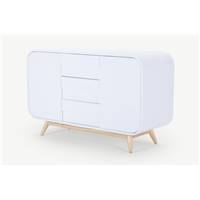 Esme buffet frne et blanc
