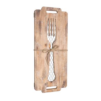 Tableau bois fourchette