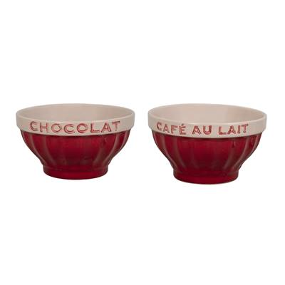 Bol grand-mère "Chocolat-Café au lait" écriture rouge