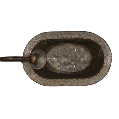 Set 2 Porte savon baignoire en zinc