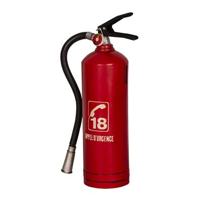 Tirelire extincteur rouge antique