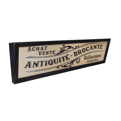 Panneau bois Antiquité Brocante