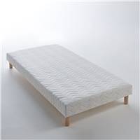 Adovli sommier tapissier à lattes recouvertes blanc 80x200