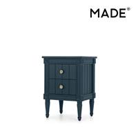 Bourbon table de chevet vintage bleu foncé