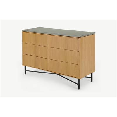Dara commode chêne métal et béton