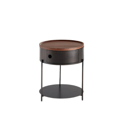 Bingato table de chevet noir
