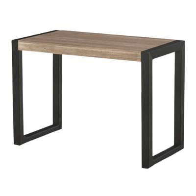 Jaffi table de bar en bois de manguier et métal noir