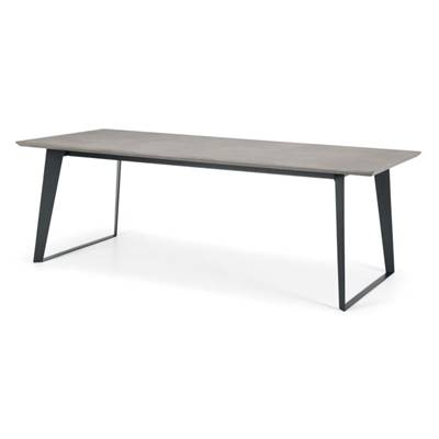 Boone table plateau en résine et de béton