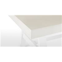 Edson table ciment clair et métal gris