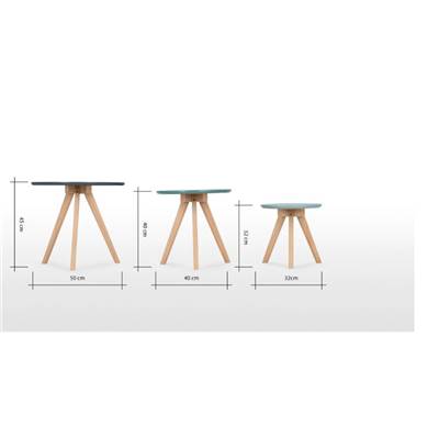 Orion tables d'appoints bleu