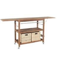 Desserte d'extérieur en bois de teck 90cm
