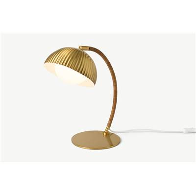 Shell lampe de table laiton et naturel