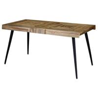 Woody table rectangulaire en teck et métal L150