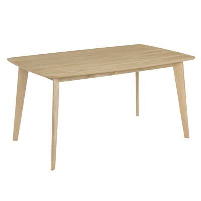 Erren table à manger rectangulaire en bois clair 6 personnes
