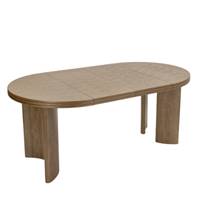 Ronda table à manger extensible en bois de noyer 4-8pers