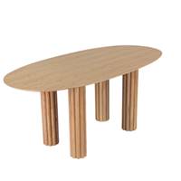 Juliette table à manger en bois de chêne veiné 6 personnes L180