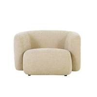 Vico fauteuil en tissu tweed sable