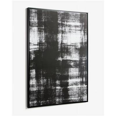 Berlin tableau brouillard noir et blanc 80x120
