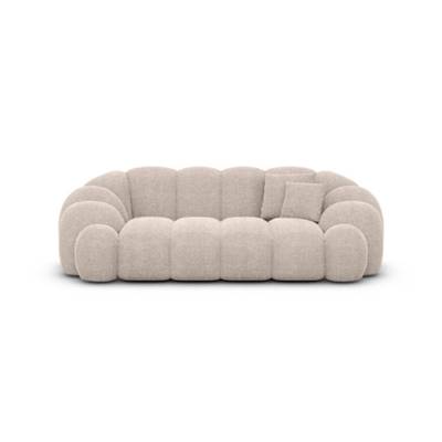 Dolban canapé 2 places en tissu texturé beige