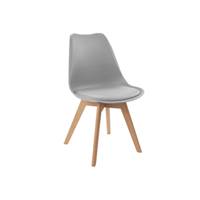 Anais lot de 6 chaises scandinaves bleu canard, gris foncé, gris clair, blanc