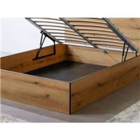 Milo lit-coffre 160x190 en bois rustique