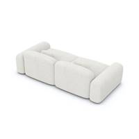 Nabucca canapé 3 places en tissu bouclé blanc
