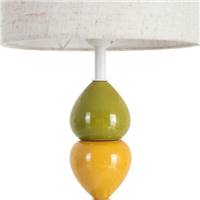 Totem lampadaire en céramique multicolore H84cm