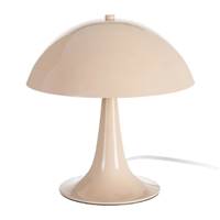 Panthe lampe de table champignon en métal beige H27.5cm
