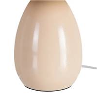 Grato lampe de table champignon gros socle métal beige
