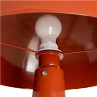 Lampadaire champignon terracotta en métal H128cm