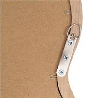 Brooke grand miroir en bois clair de paulonia en forme de vague H180cm