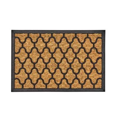 Malaisia paillasson symétrique en fibres de coco et gomme 60x40