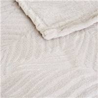 Zoa plaid en flanelle relief beige pierre 130x160