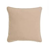 Updo coussin en fausse soie de coton beige 45x45cm