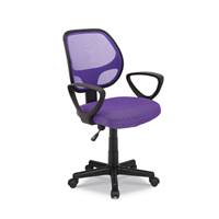 Hippa chaise de bureau classique violette r�glable � roulettes