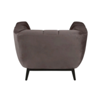 Amaro fauteuil en velours gris foncé