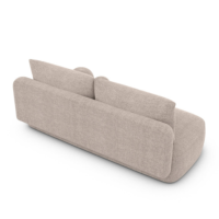 Aldo canapé-lit 3 places en tissu texturé beige