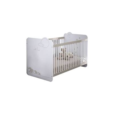 Gunjle lit bébé blanc 60x120