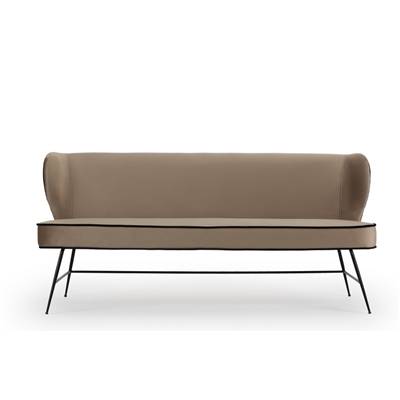 Valo banc bois d'eucalyptus taupe