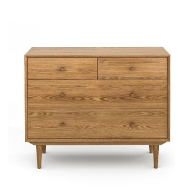 Laurens commode 4 tiroirs en chêne vintage
