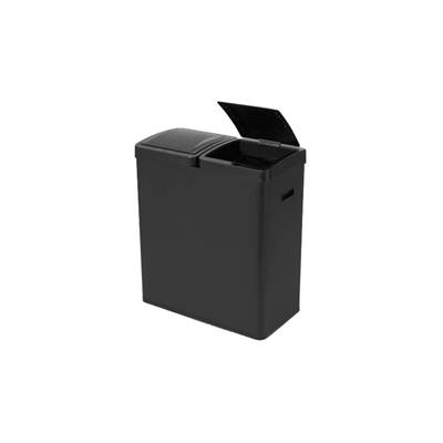 Rask poubelle de tri sélectif noir mat