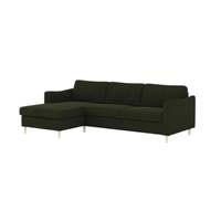 Dory canapé d'angle gauche convertible vert foncé